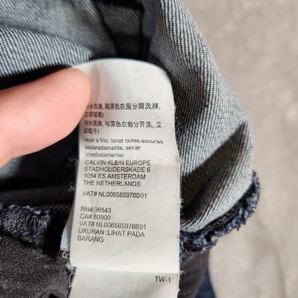 Calvin Klein Jeans Women's 49X29 (Tag 50X30) High-Rise Straight Leg Blue 41AN785 - Picture 12 of 16